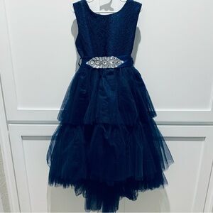 Maya Cobalt Blue Party/Wedding/Holiday Girl Dress Size 7 SARA Dresses